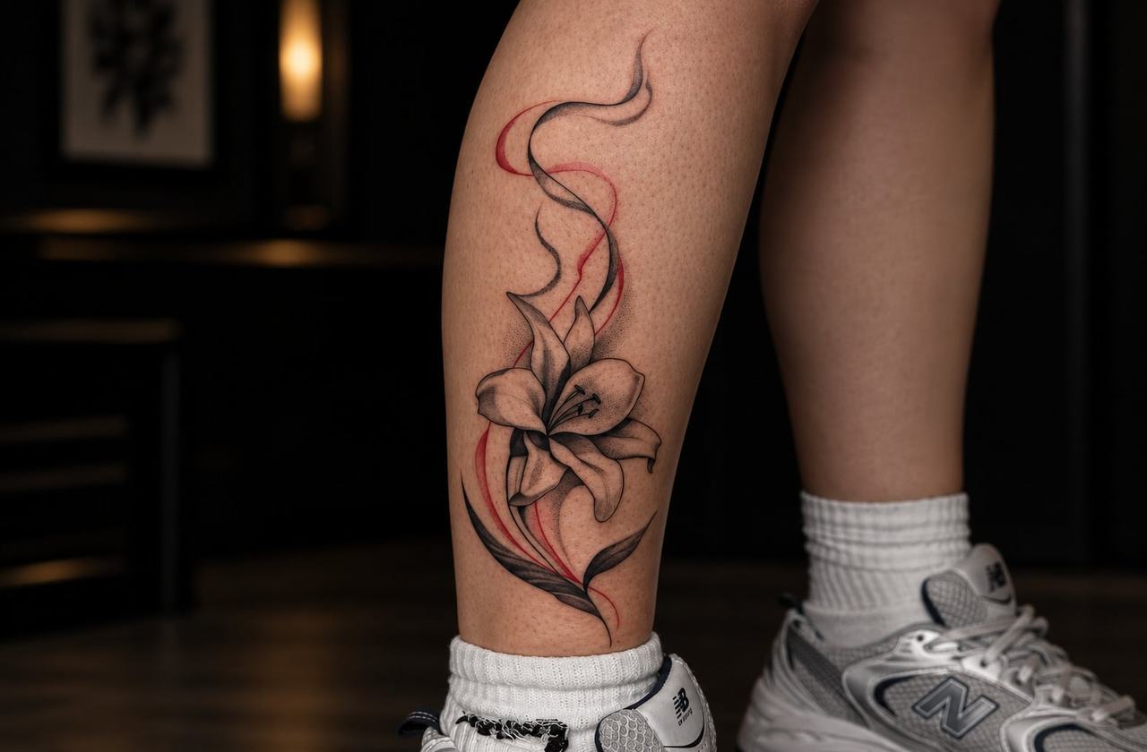 Leg tattoo